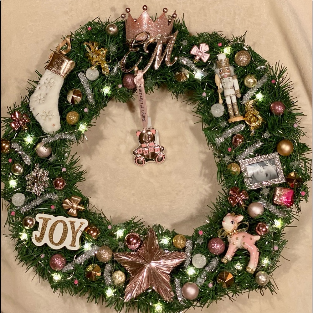 Custom wreath and chair swag